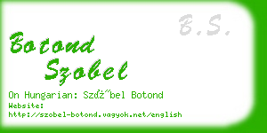 botond szobel business card